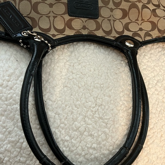 Coach Brown Signature Tote Bag - Picture 5 of 6